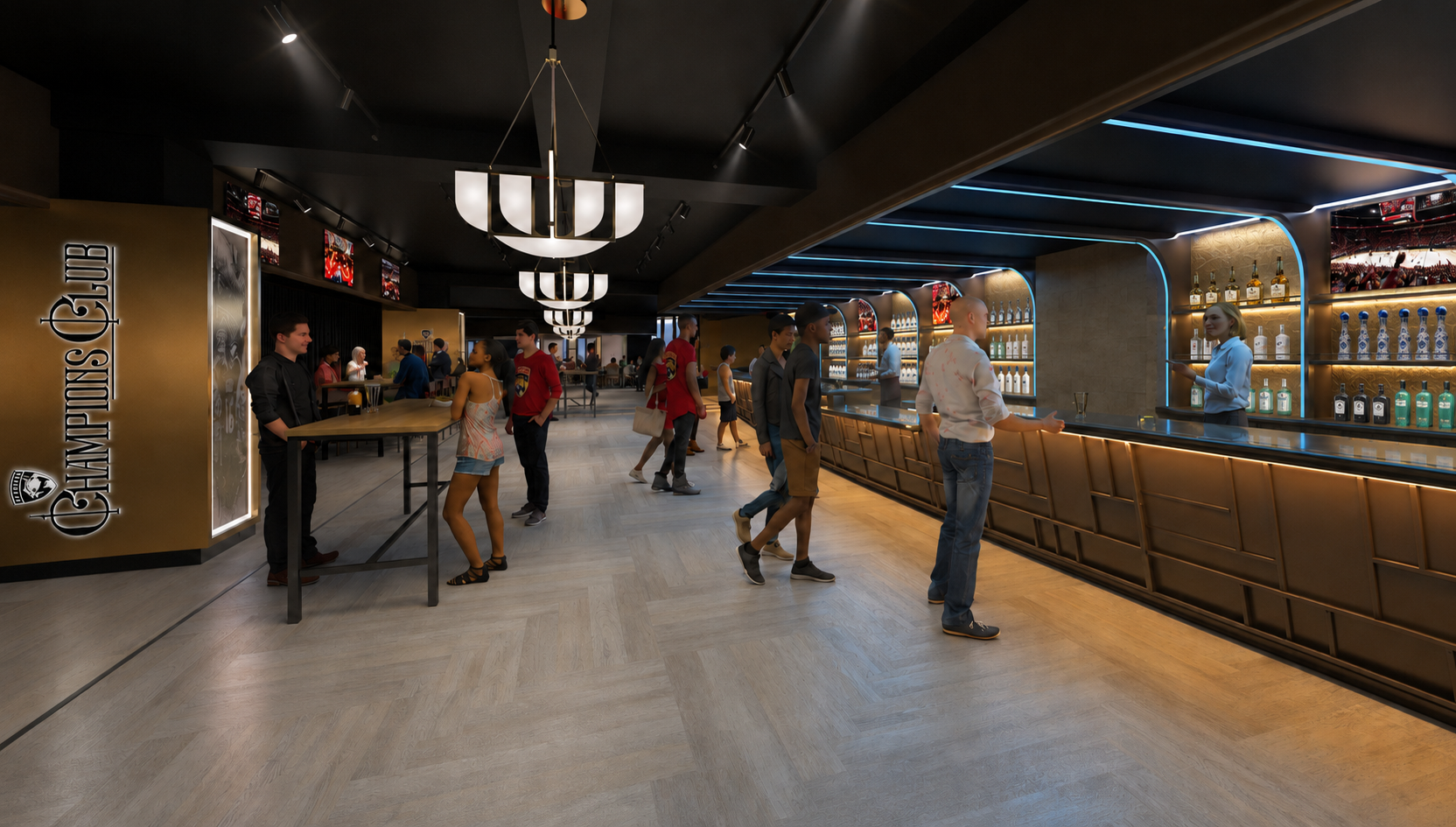 Champions Club bar and lounge