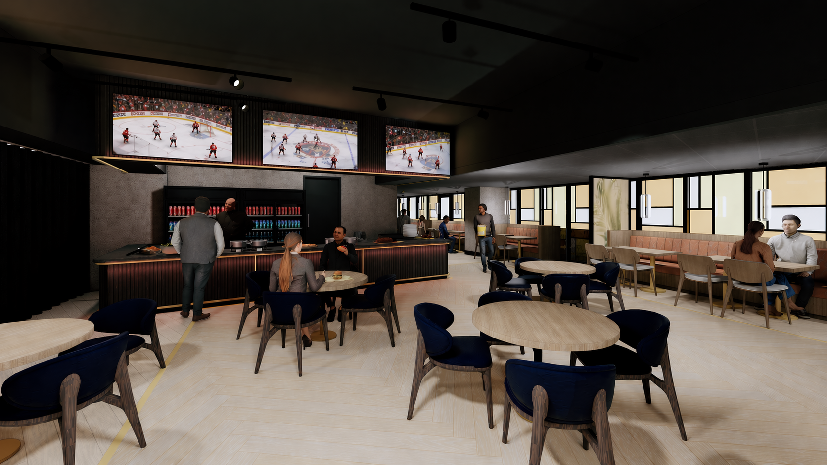 Champions Club dining area